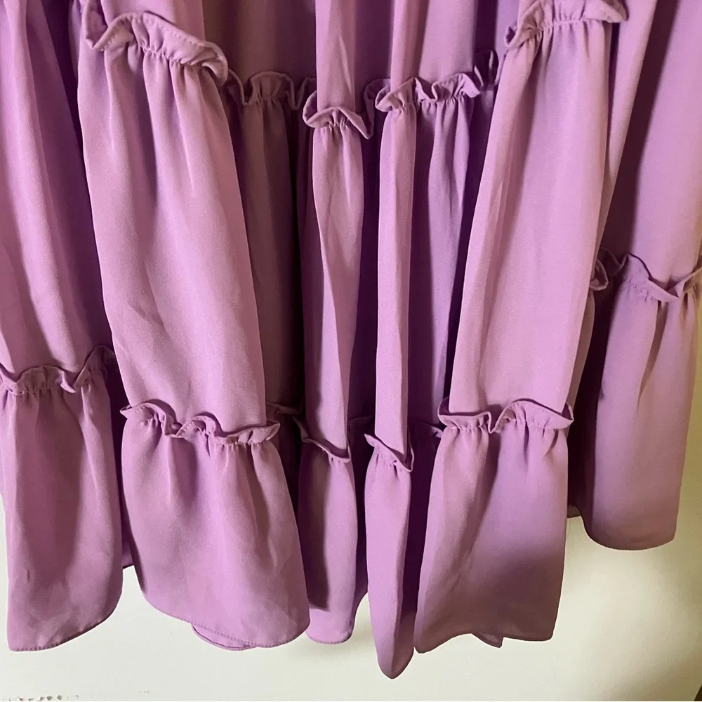NWT 1. State Strapless Ruffle Tiered Maxi Dress - Picture 7 of 9